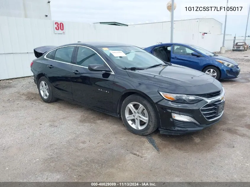 2020 Chevrolet Malibu Fwd 1Fl VIN: 1G1ZC5ST7LF105017 Lot: 40829089