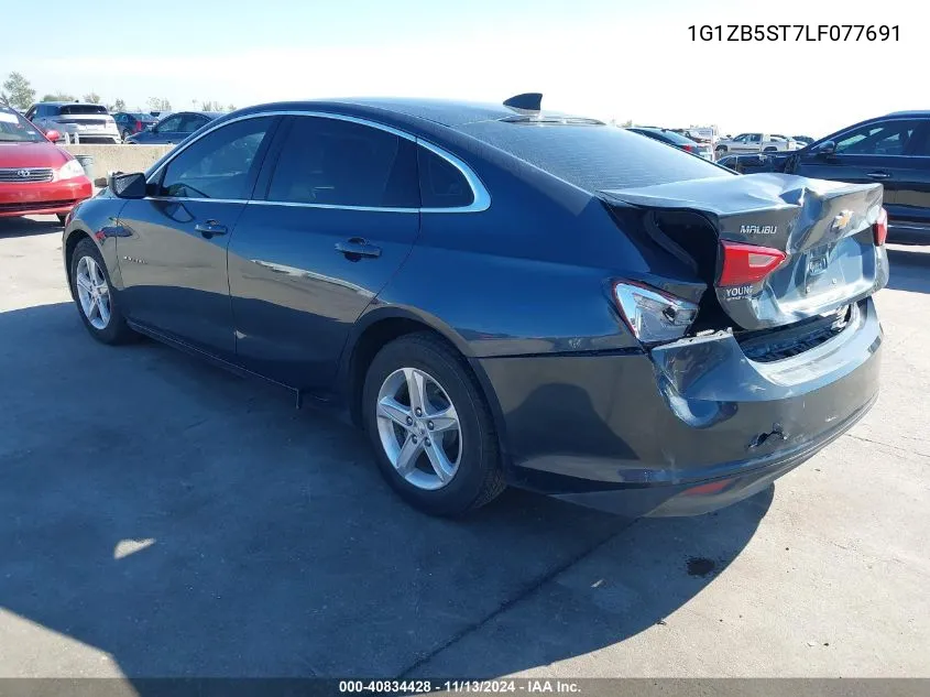 2020 Chevrolet Malibu Fwd Ls VIN: 1G1ZB5ST7LF077691 Lot: 40834428