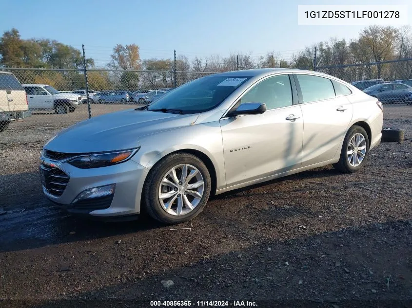 2020 Chevrolet Malibu Fwd Lt VIN: 1G1ZD5ST1LF001278 Lot: 40856365