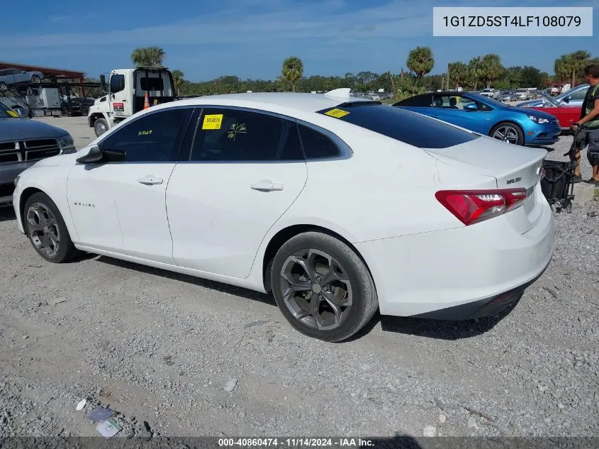 2020 Chevrolet Malibu Fwd Lt VIN: 1G1ZD5ST4LF108079 Lot: 40860474