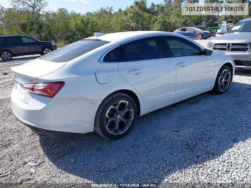 2020 Chevrolet Malibu Fwd Lt VIN: 1G1ZD5ST4LF108079 Lot: 40860474