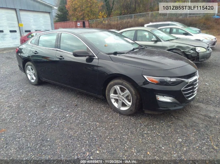 2020 Chevrolet Malibu Fwd Ls VIN: 1G1ZB5ST3LF115420 Lot: 40880875