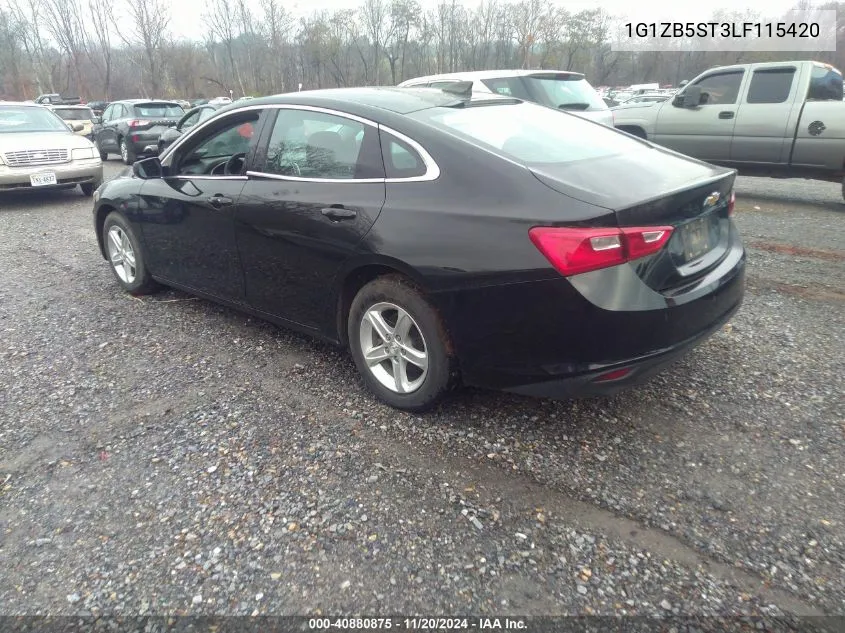 2020 Chevrolet Malibu Fwd Ls VIN: 1G1ZB5ST3LF115420 Lot: 40880875