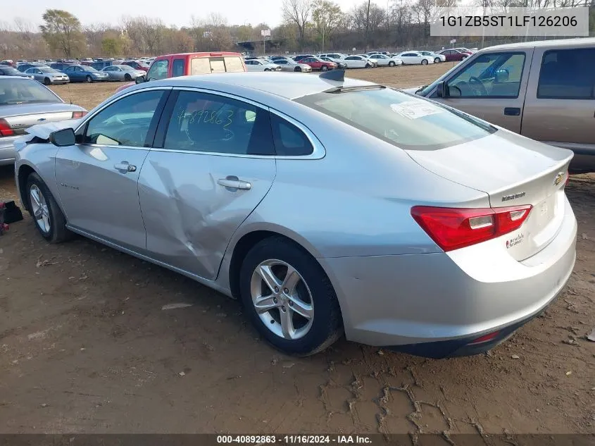 2020 Chevrolet Malibu Fwd Ls VIN: 1G1ZB5ST1LF126206 Lot: 40892863