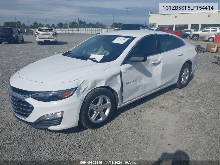 2020 Chevrolet Malibu Fwd Ls VIN: 1G1ZB5ST5LF154414 Lot: 40902916