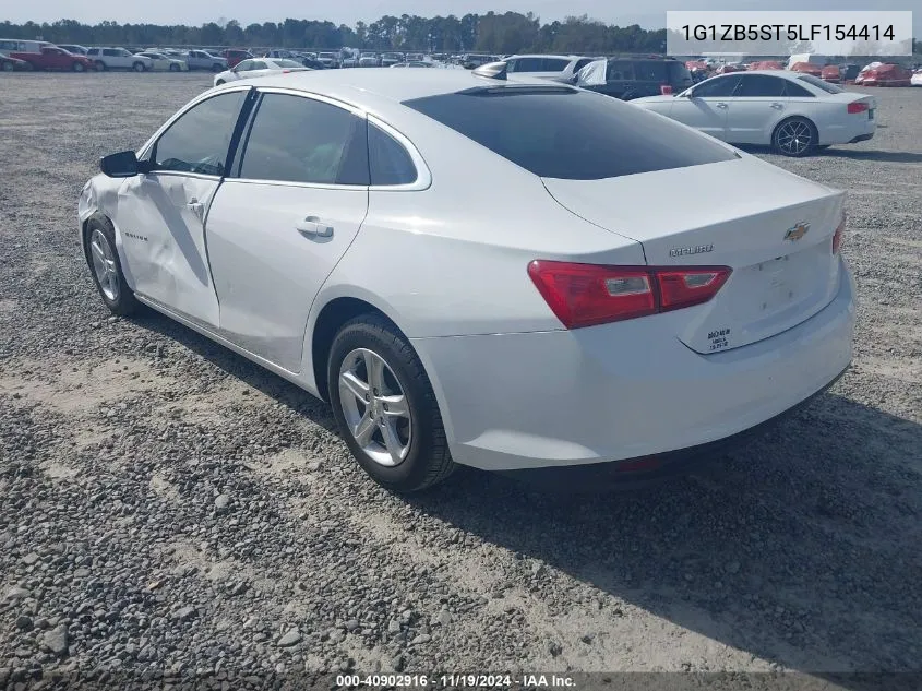 2020 Chevrolet Malibu Fwd Ls VIN: 1G1ZB5ST5LF154414 Lot: 40902916