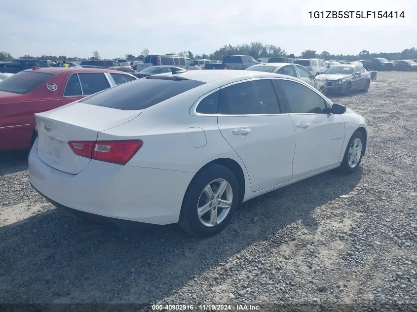 2020 Chevrolet Malibu Fwd Ls VIN: 1G1ZB5ST5LF154414 Lot: 40902916