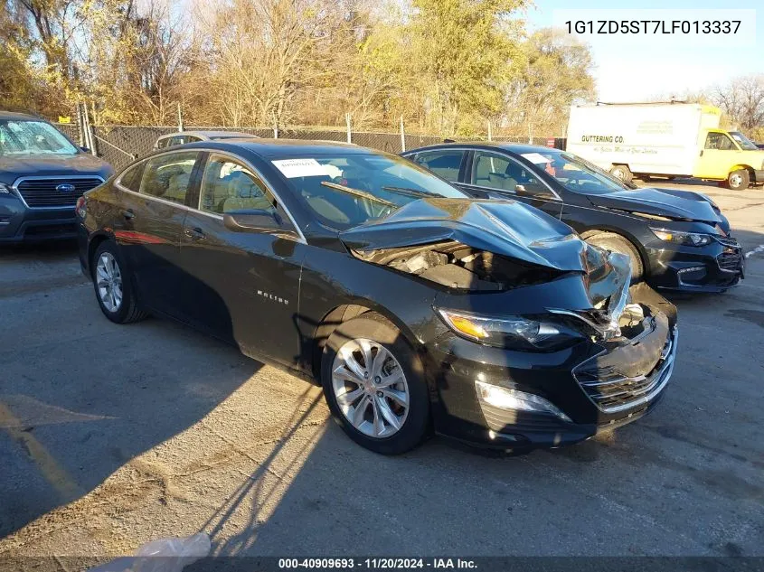 2020 Chevrolet Malibu Fwd Lt VIN: 1G1ZD5ST7LF013337 Lot: 40909693