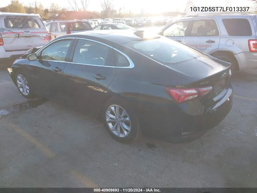 2020 Chevrolet Malibu Fwd Lt VIN: 1G1ZD5ST7LF013337 Lot: 40909693