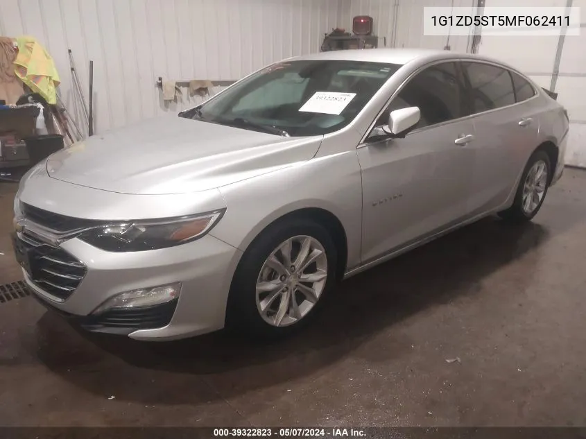 2021 Chevrolet Malibu Fwd Lt VIN: 1G1ZD5ST5MF062411 Lot: 39322823