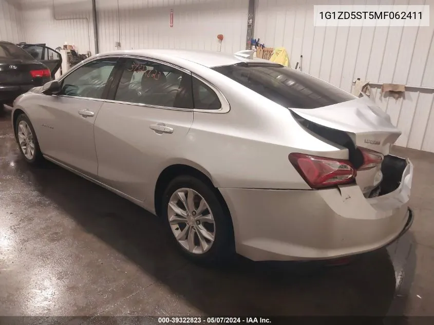 2021 Chevrolet Malibu Fwd Lt VIN: 1G1ZD5ST5MF062411 Lot: 39322823