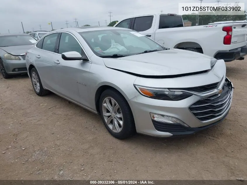 2021 Chevrolet Malibu Fwd Lt VIN: 1G1ZD5ST0MF033902 Lot: 39332306