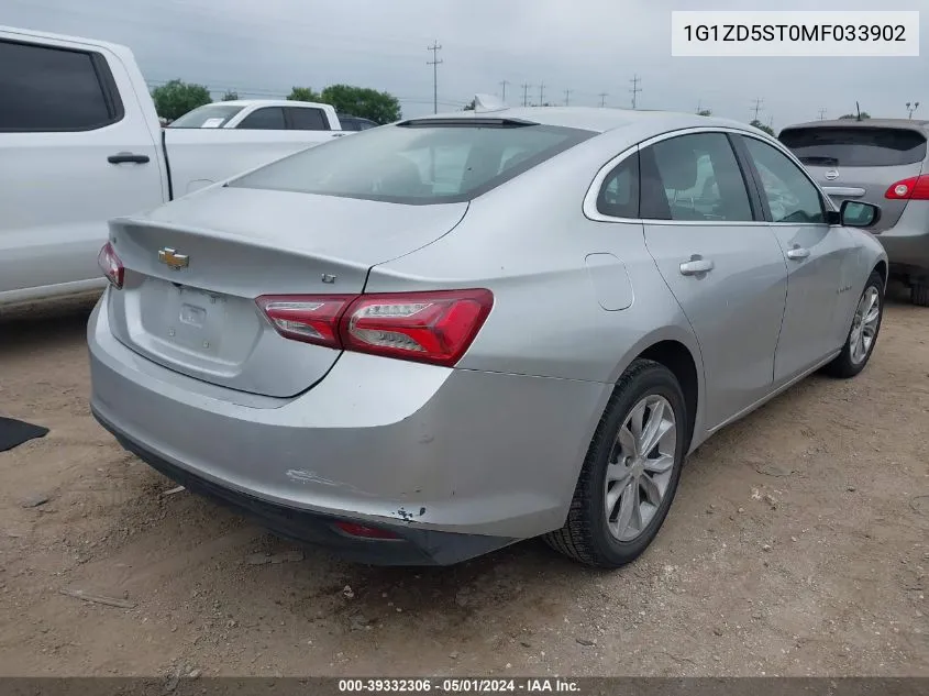 1G1ZD5ST0MF033902 2021 Chevrolet Malibu Fwd Lt