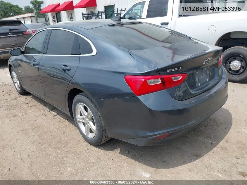 1G1ZB5ST4MF053396 2021 Chevrolet Malibu Fwd Ls