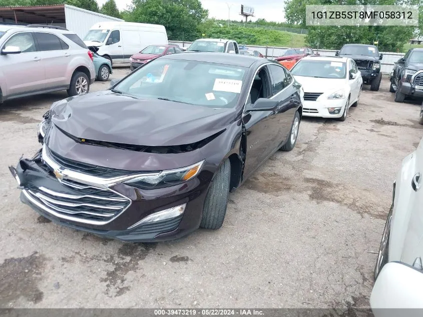 2021 Chevrolet Malibu Fwd Ls VIN: 1G1ZB5ST8MF058312 Lot: 39473219