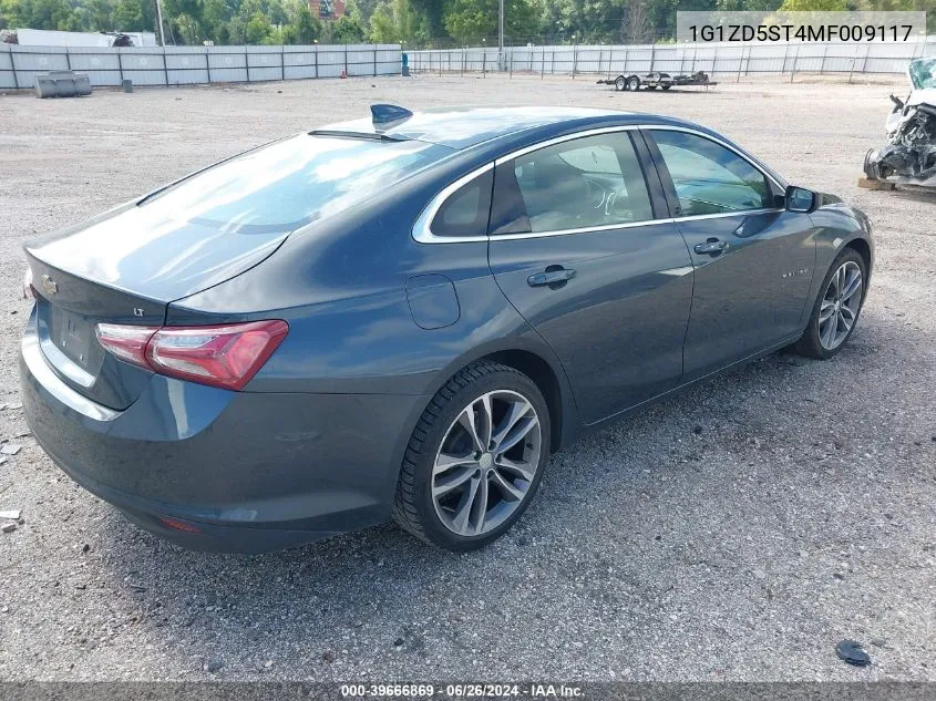 2021 Chevrolet Malibu Fwd Lt VIN: 1G1ZD5ST4MF009117 Lot: 39666869