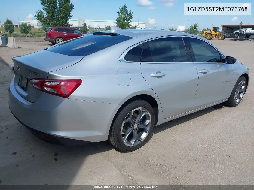 2021 Chevrolet Malibu Fwd Lt VIN: 1G1ZD5ST2MF073768 Lot: 40065890