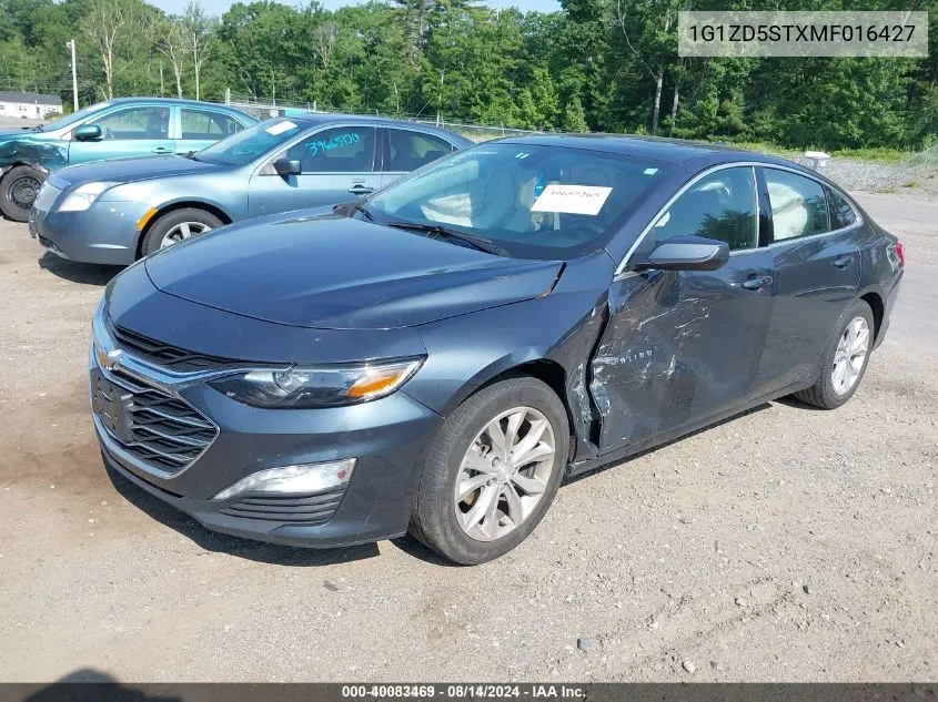 2021 Chevrolet Malibu Fwd Lt VIN: 1G1ZD5STXMF016427 Lot: 40083469