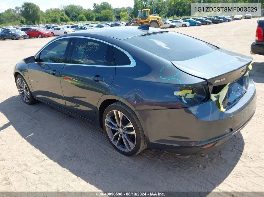 2021 Chevrolet Malibu Fwd Lt VIN: 1G1ZD5ST8MF003529 Lot: 40098598