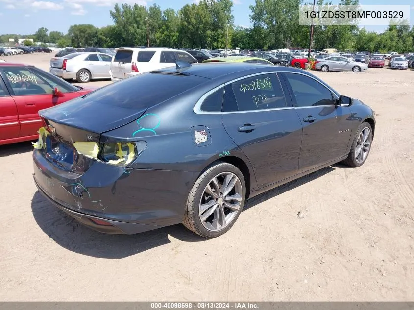 2021 Chevrolet Malibu Fwd Lt VIN: 1G1ZD5ST8MF003529 Lot: 40098598