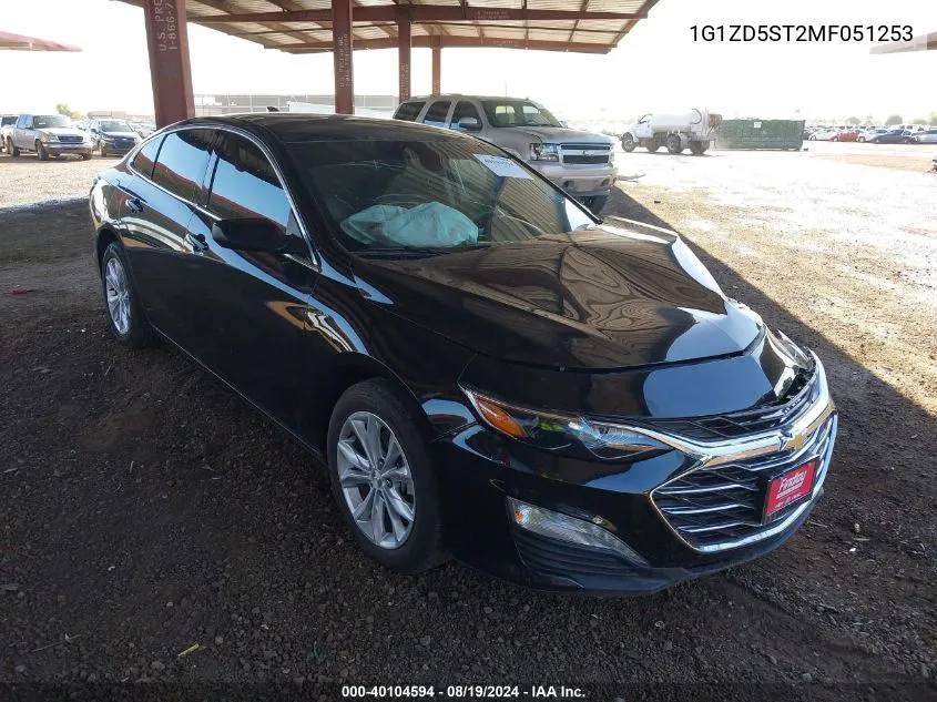 2021 Chevrolet Malibu Fwd Lt VIN: 1G1ZD5ST2MF051253 Lot: 40104594