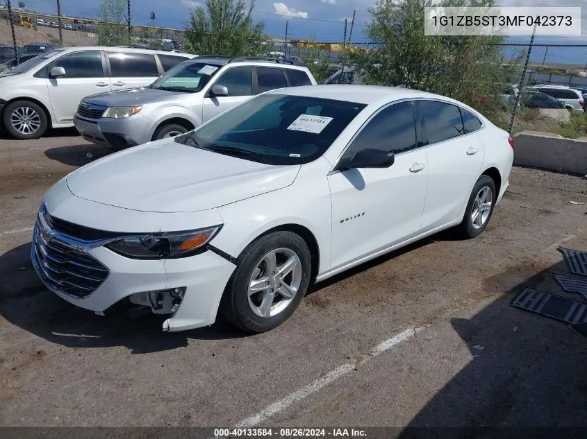 2021 Chevrolet Malibu Fwd Ls VIN: 1G1ZB5ST3MF042373 Lot: 40133584