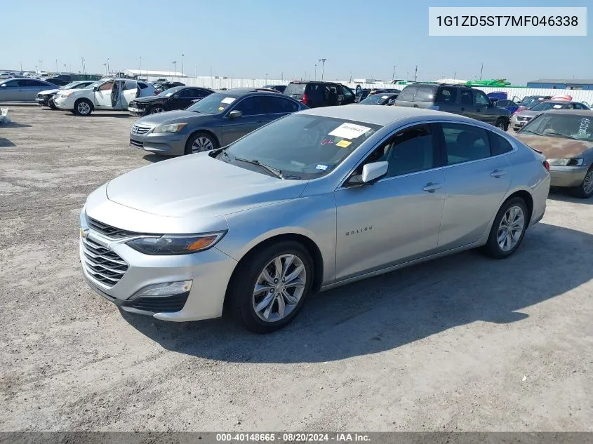 2021 Chevrolet Malibu Fwd Lt VIN: 1G1ZD5ST7MF046338 Lot: 40148665