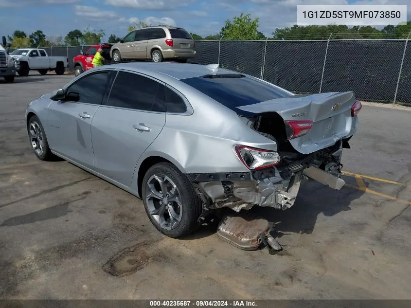 2021 Chevrolet Malibu Fwd Lt VIN: 1G1ZD5ST9MF073850 Lot: 40235687