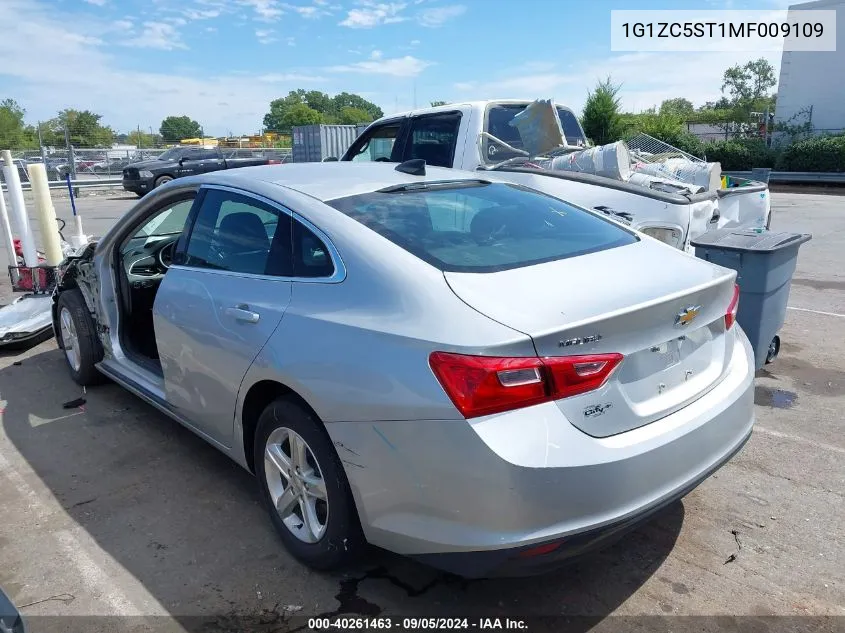 2021 Chevrolet Malibu Fwd 1Fl VIN: 1G1ZC5ST1MF009109 Lot: 40261463