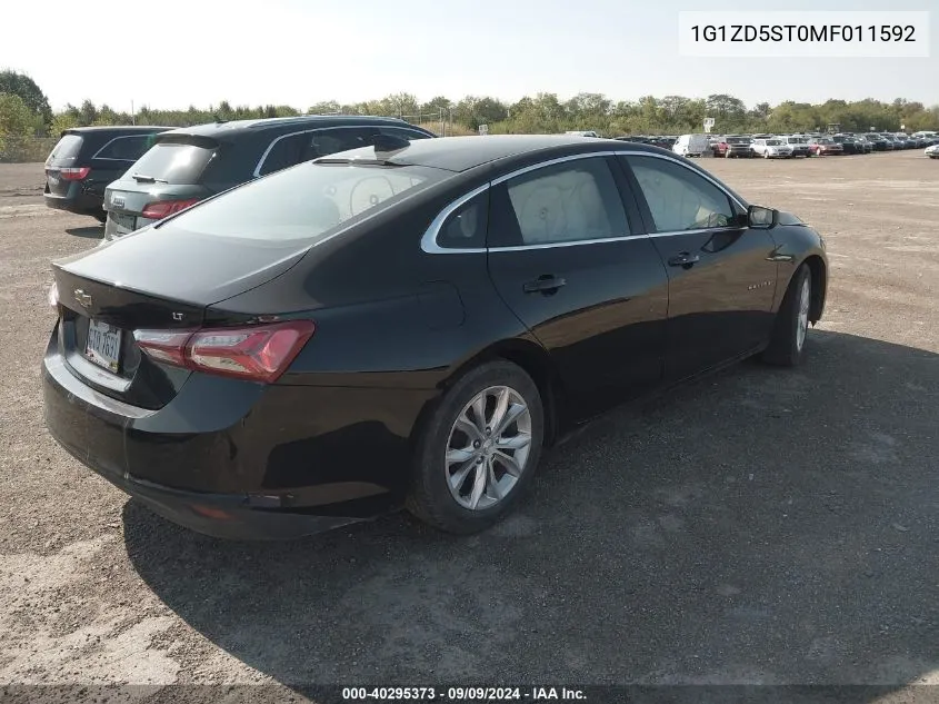 1G1ZD5ST0MF011592 2021 Chevrolet Malibu Lt