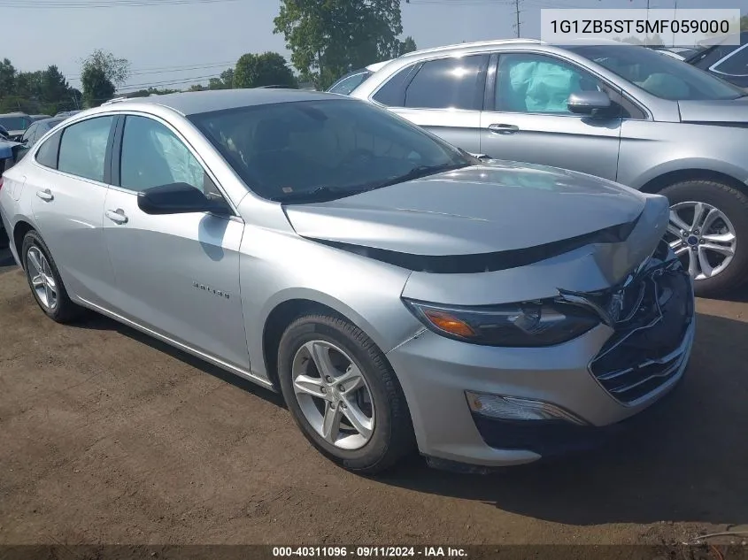 2021 Chevrolet Malibu Ls VIN: 1G1ZB5ST5MF059000 Lot: 40311096