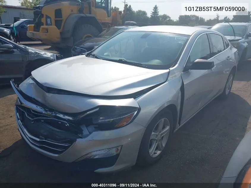 2021 Chevrolet Malibu Ls VIN: 1G1ZB5ST5MF059000 Lot: 40311096