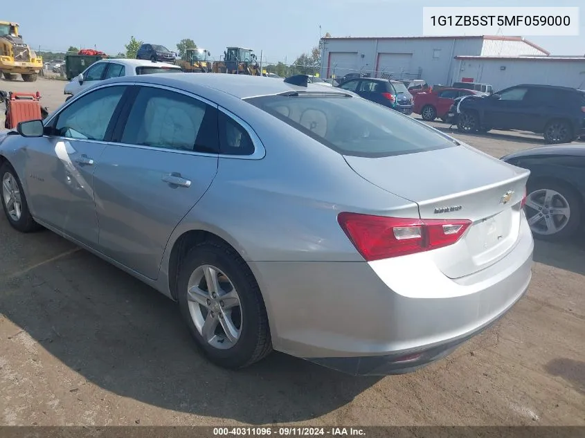 2021 Chevrolet Malibu Ls VIN: 1G1ZB5ST5MF059000 Lot: 40311096