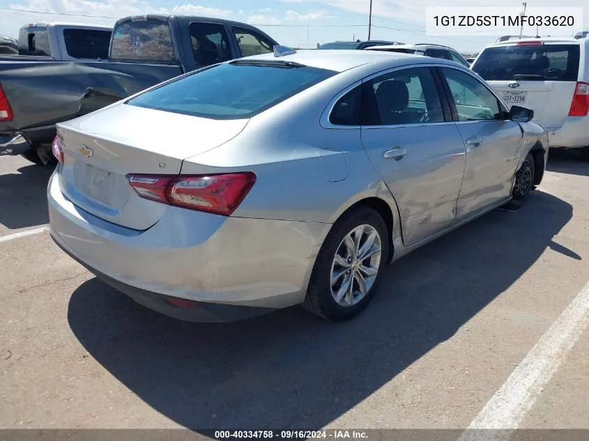 2021 Chevrolet Malibu Lt VIN: 1G1ZD5ST1MF033620 Lot: 40334758