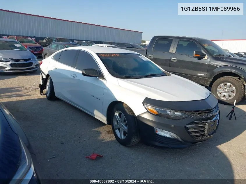 2021 Chevrolet Malibu Ls VIN: 1G1ZB5ST1MF089966 Lot: 40337892