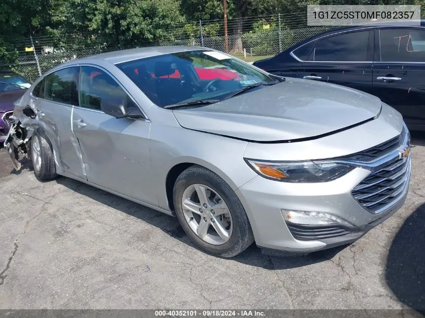 2021 Chevrolet Malibu Ls VIN: 1G1ZC5ST0MF082357 Lot: 40352101