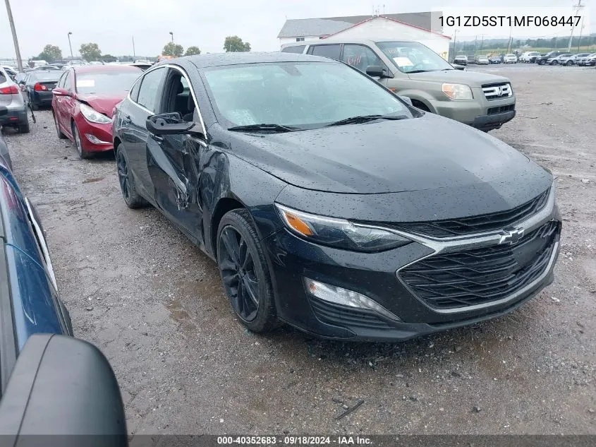 2021 Chevrolet Malibu Lt VIN: 1G1ZD5ST1MF068447 Lot: 40352683