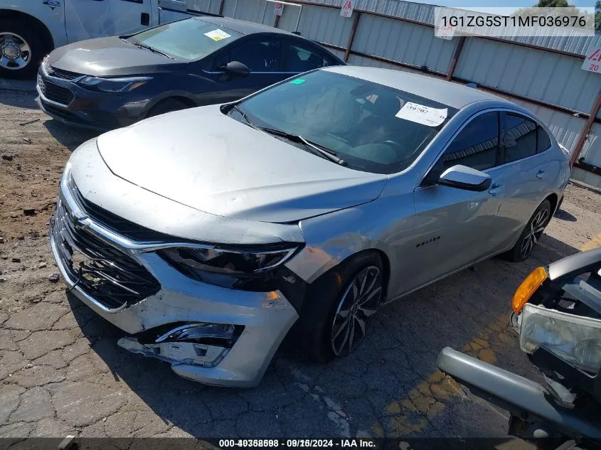 2021 Chevrolet Malibu Fwd Rs VIN: 1G1ZG5ST1MF036976 Lot: 40358598