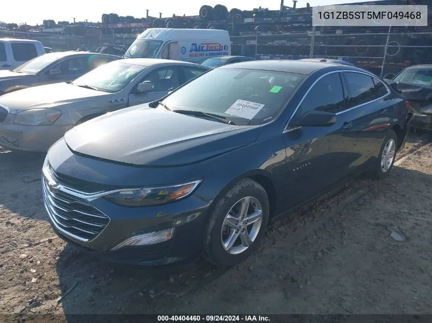 2021 Chevrolet Malibu Ls VIN: 1G1ZB5ST5MF049468 Lot: 40404460