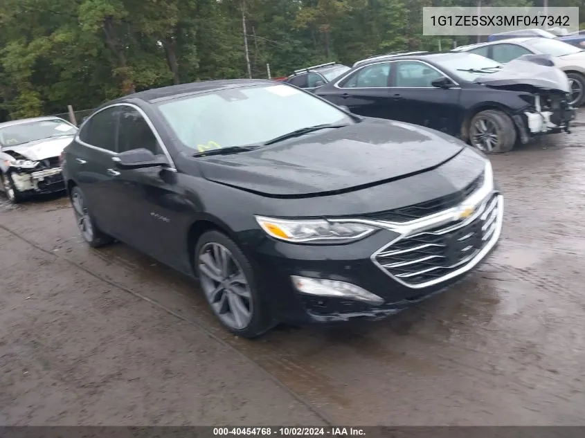 2021 Chevrolet Malibu Fwd Premier VIN: 1G1ZE5SX3MF047342 Lot: 40454768