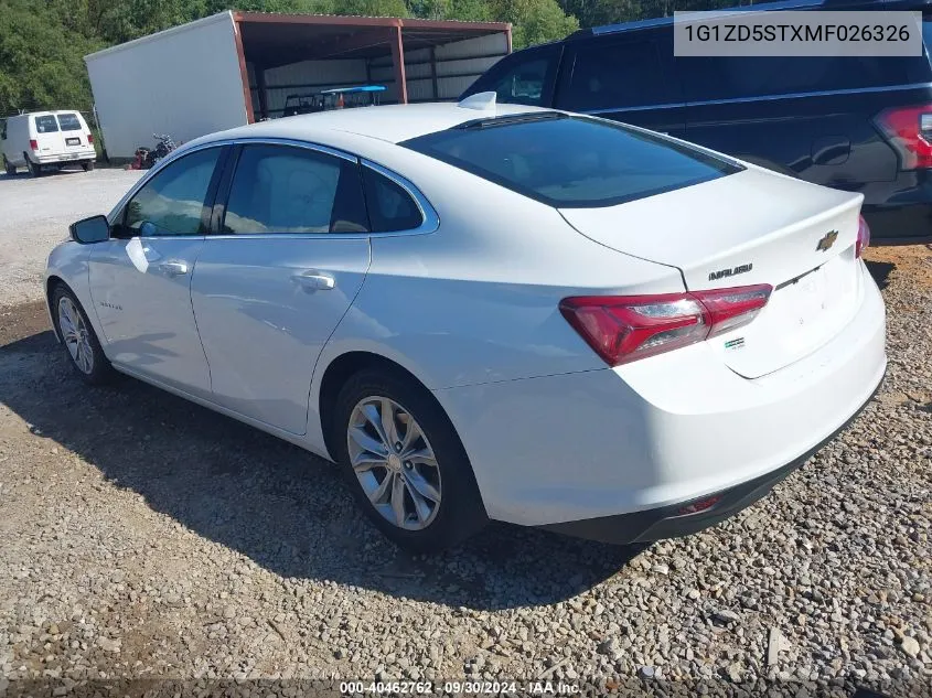 2021 Chevrolet Malibu Lt VIN: 1G1ZD5STXMF026326 Lot: 40462762