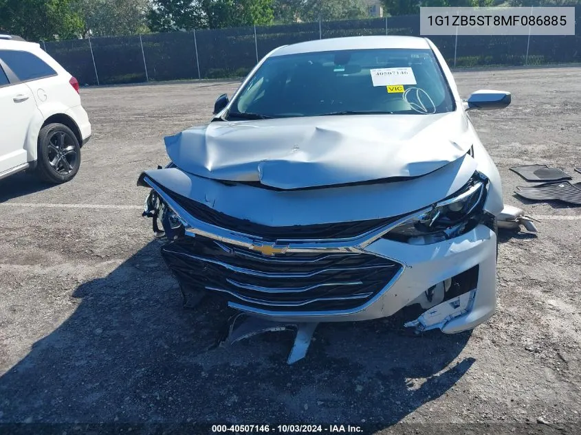 2021 Chevrolet Malibu Fwd Ls VIN: 1G1ZB5ST8MF086885 Lot: 40507146