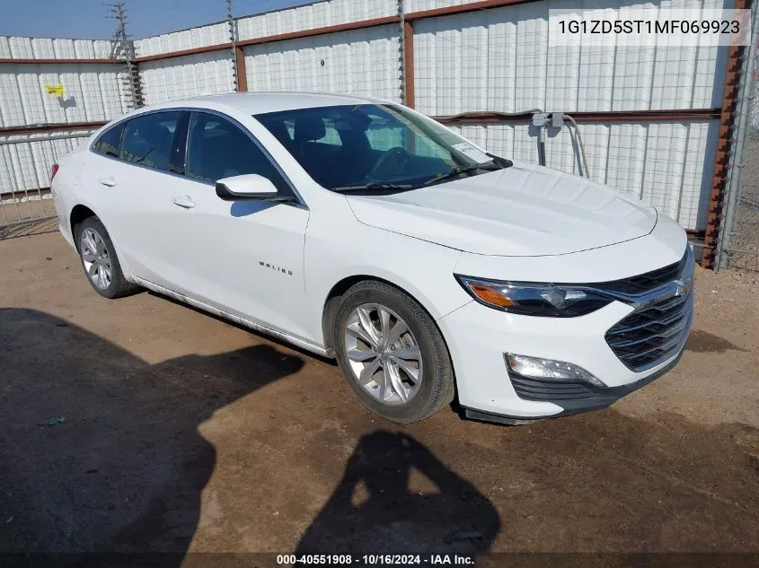 2021 Chevrolet Malibu Fwd Lt VIN: 1G1ZD5ST1MF069923 Lot: 40551908