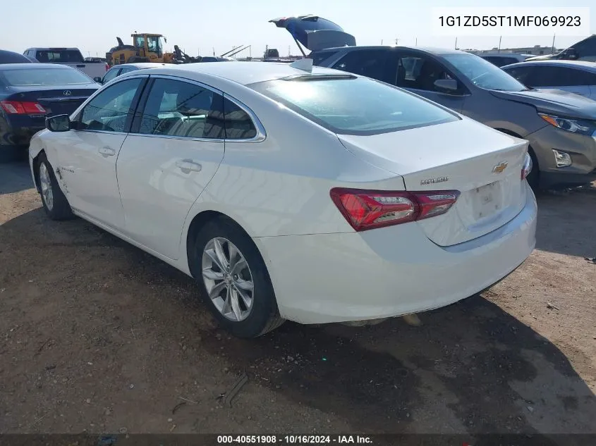 2021 Chevrolet Malibu Fwd Lt VIN: 1G1ZD5ST1MF069923 Lot: 40551908