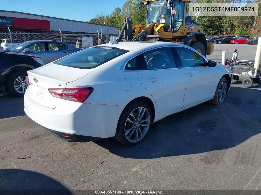 1G1ZD5ST4MF009974 2021 Chevrolet Malibu Fwd Lt