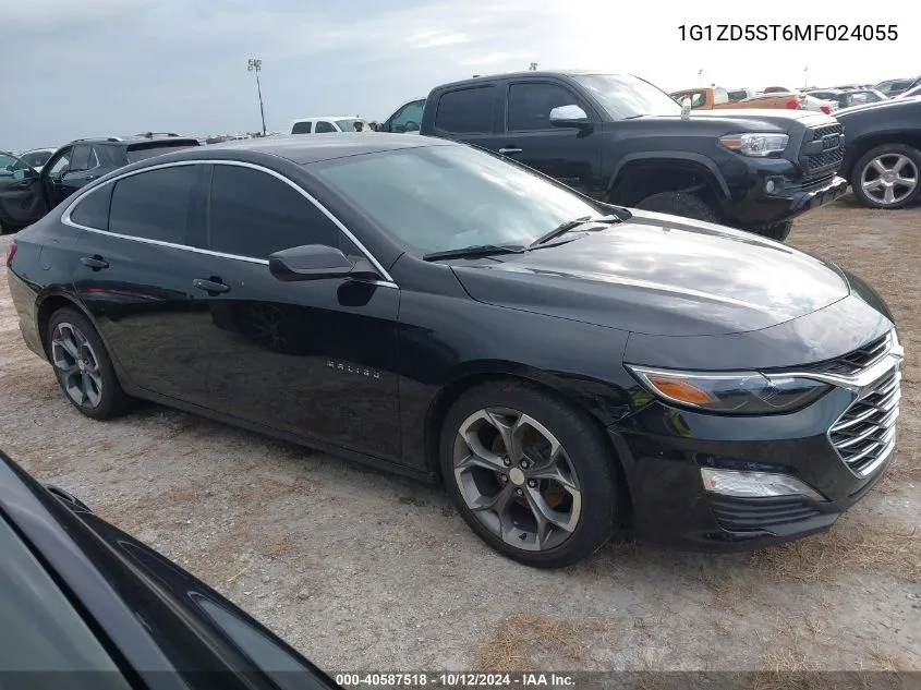 2021 Chevrolet Malibu Fwd Lt VIN: 1G1ZD5ST6MF024055 Lot: 40587518