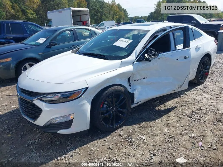 2021 Chevrolet Malibu Fwd Lt VIN: 1G1ZD5ST0MF085126 Lot: 40605649