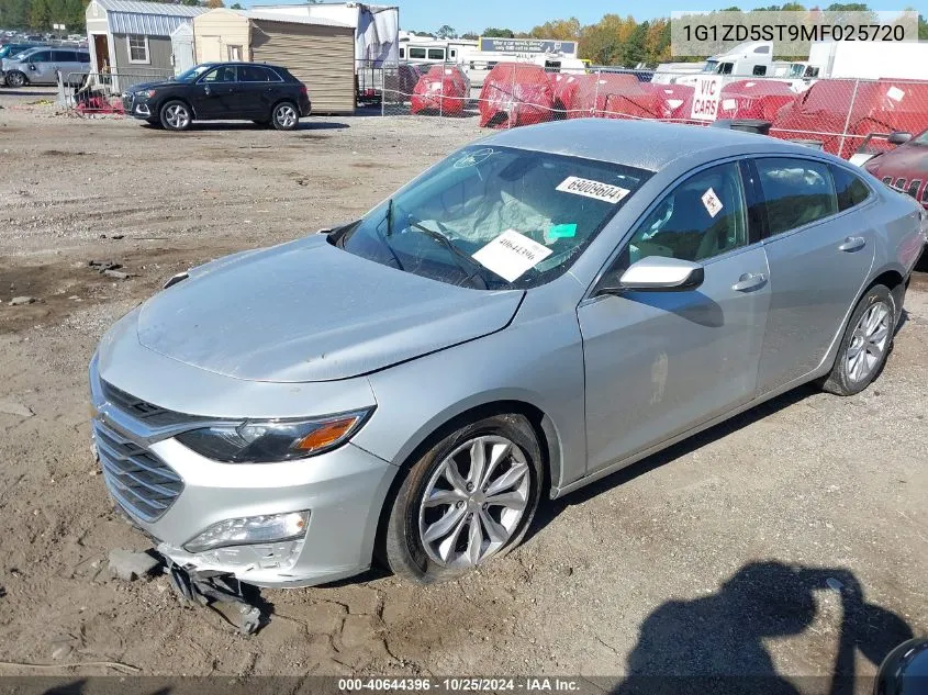 1G1ZD5ST9MF025720 2021 Chevrolet Malibu Fwd Lt