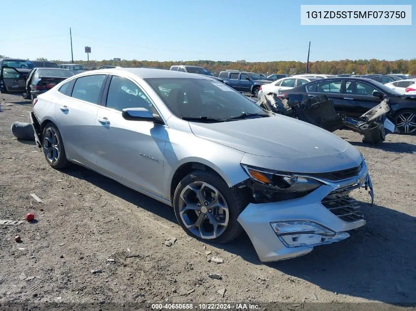 2021 Chevrolet Malibu Fwd Lt VIN: 1G1ZD5ST5MF073750 Lot: 40650658