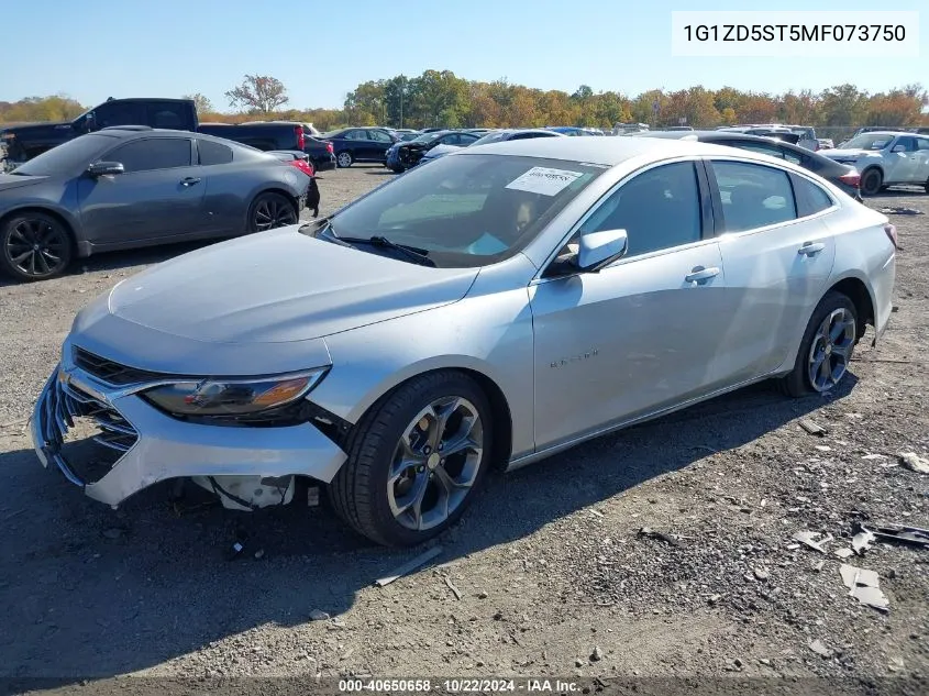 2021 Chevrolet Malibu Fwd Lt VIN: 1G1ZD5ST5MF073750 Lot: 40650658